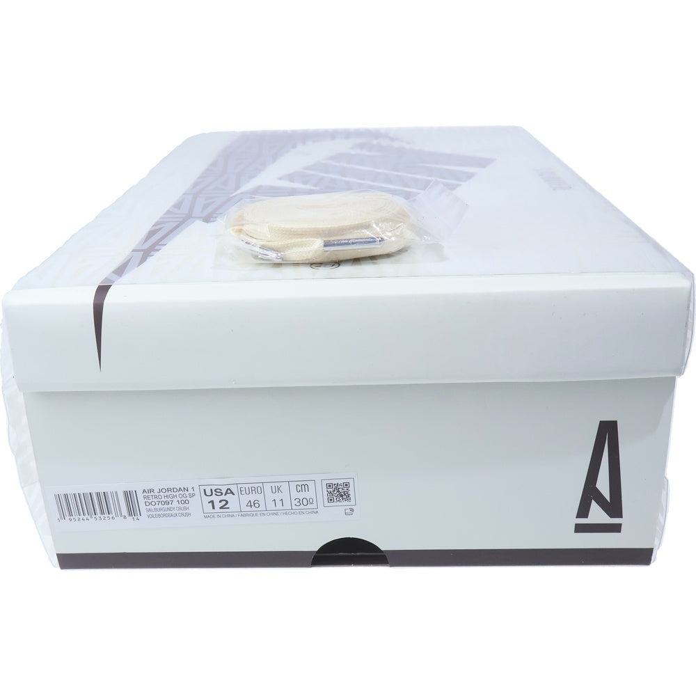 NIKE(ナイキ) ×A MA MANIERE AIR JORDAN 1 RETRO HIGH OG SP DO7097-100 アママニエール エアジョーダン1 ハイカットスニーカー アイボリー/ブラウン US12/30cm