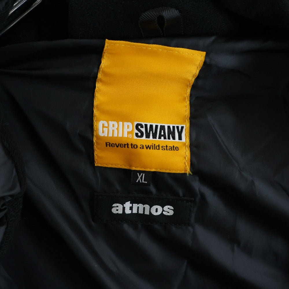 ATMOS(アトモス) ×GRIPSWANY FIREPROOF DOWN グリップスワニー 焚き火用 ダウンジャケット アウター ブラック/カーキ MAT21-A004