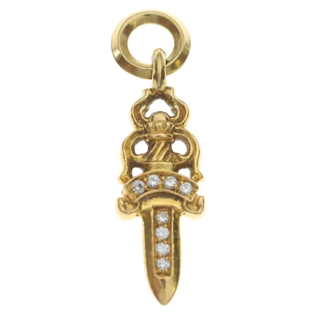 CHROME HEARTS(クロムハーツ) 22K #5 DAGGER P/DIA #5ダガーチャーム PAVEダイヤ ペンダントトップ ゴールド BCA031