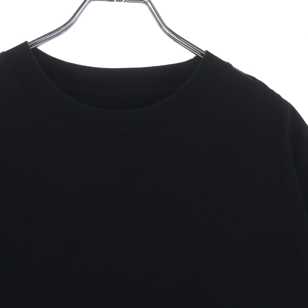 JIL SANDER +(ジルサンダープラス) ロゴパッチ コットン クルーネック 半袖Tシャツ カットソー ブラック JPUT706530MT24880812