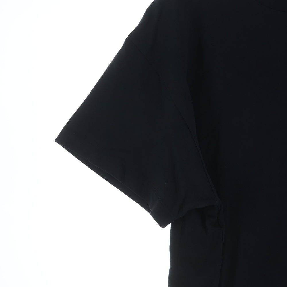JIL SANDER +(ジルサンダープラス) ロゴパッチ コットン クルーネック 半袖Tシャツ カットソー ブラック JPUT706530MT24880812
