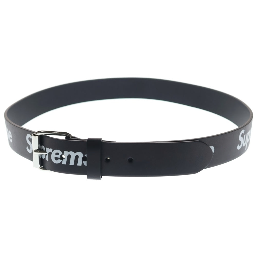 SUPREME(シュプリーム) 22SS Repeat Leather Belt シュプリーム リピートレザーベルト ブラック