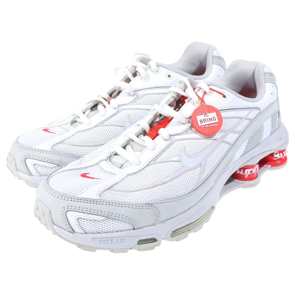 SUPREME(シュプリーム) 22SS ×NIKE SHOX RIDE 2 SP DN1615-100 ナイキ ショックスライド2 スニーカー シューズ ホワイト/グレー/レッド US10.5/28.5cm
