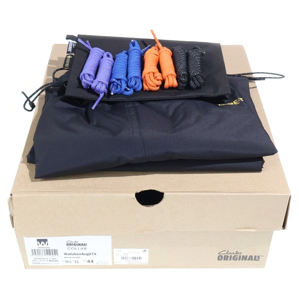 Clarks(クラークス) 24AW ×DAIWA PIER39 ダイワピアサーティンナイン ANGLERS WALLABEE GTX SP ゴアテックス アングラーズ ワラビーブーツ シューズ ブラック US10.5
