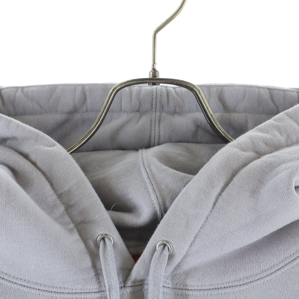 SUPREME(シュプリーム) 22SS Cropped Panel Hooded Sweatshirt スウェットプルオーバーパーカー グレー/レッド