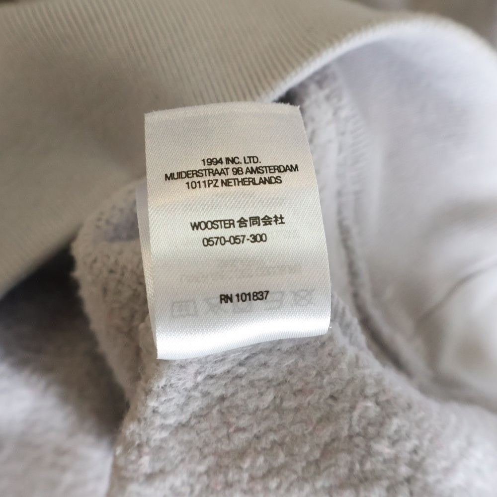 SUPREME(シュプリーム) 22SS Cropped Panel Hooded Sweatshirt スウェットプルオーバーパーカー グレー/レッド