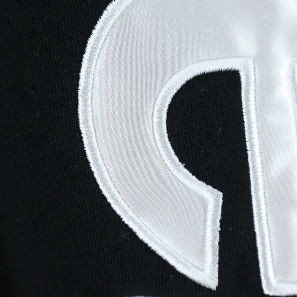 SUPREME(シュプリーム) 24AW Satin Applique Hooded Sweatshirt サテンアプリケフーデッドスウェットシャツ パーカー フーディ ブラック