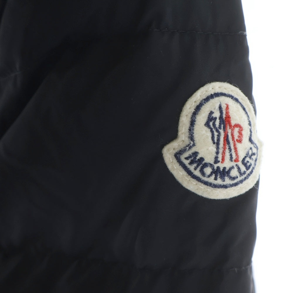 MONCLER(モンクレール) 17AW FLAMMETTE GIUBBOTTO フラメッテ ダウンコート ジップアップ ナイロンジャケット ブラック C20934993105 54155 レディース