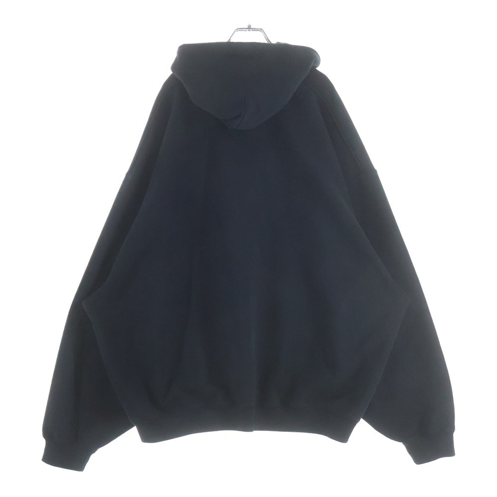 VETEMENTS(ヴェトモン) 25SS Back Street Boys Oversized Hoodie フロントプリント プルオーバーパーカー フーディ ブラック UA66HD700B