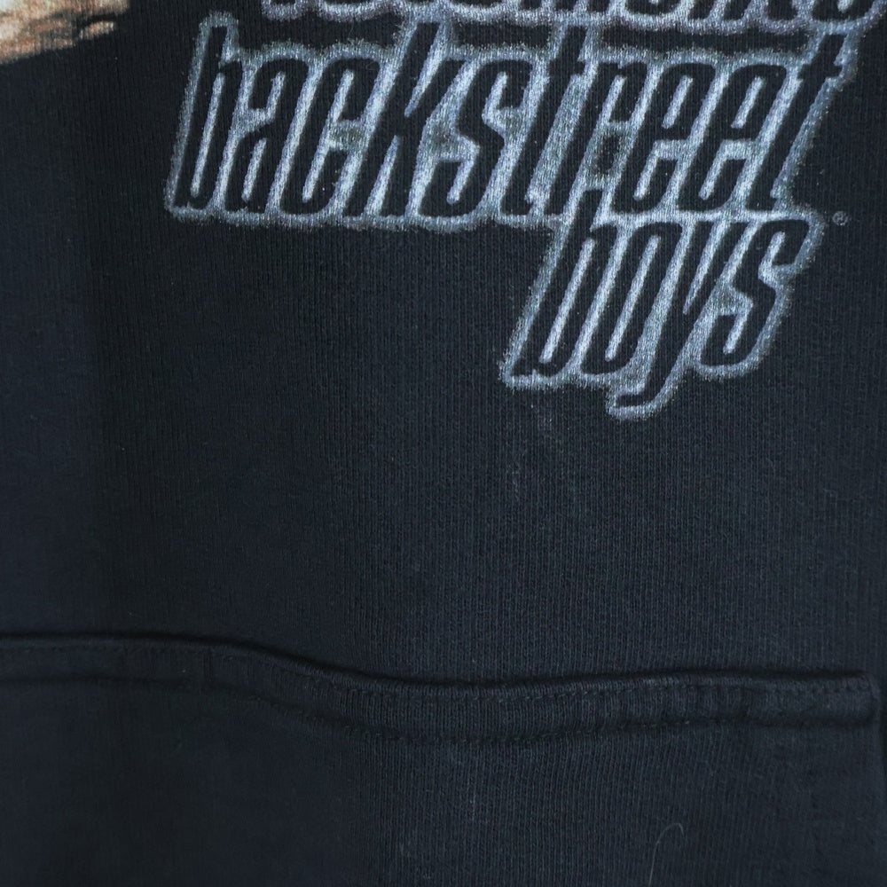 VETEMENTS(ヴェトモン) 25SS Back Street Boys Oversized Hoodie フロントプリント プルオーバーパーカー フーディ ブラック UA66HD700B