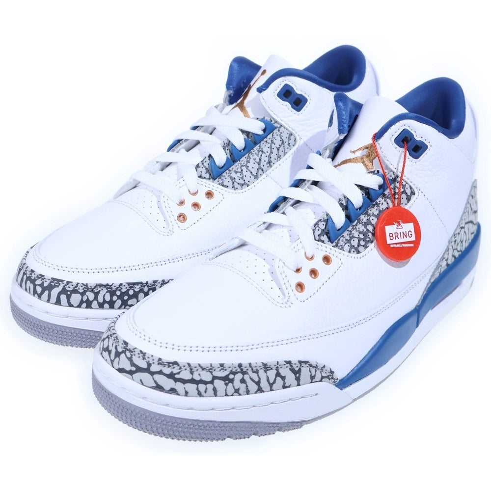 NIKE(ナイキ) AIR JORDAN 3 RETRO TRUE BLUE AND COPPER エアジョーダン3 レトロ トゥルーブルーアンドコッパー ミッドカットスニーカー US9.5/27.5cm CT8532-148