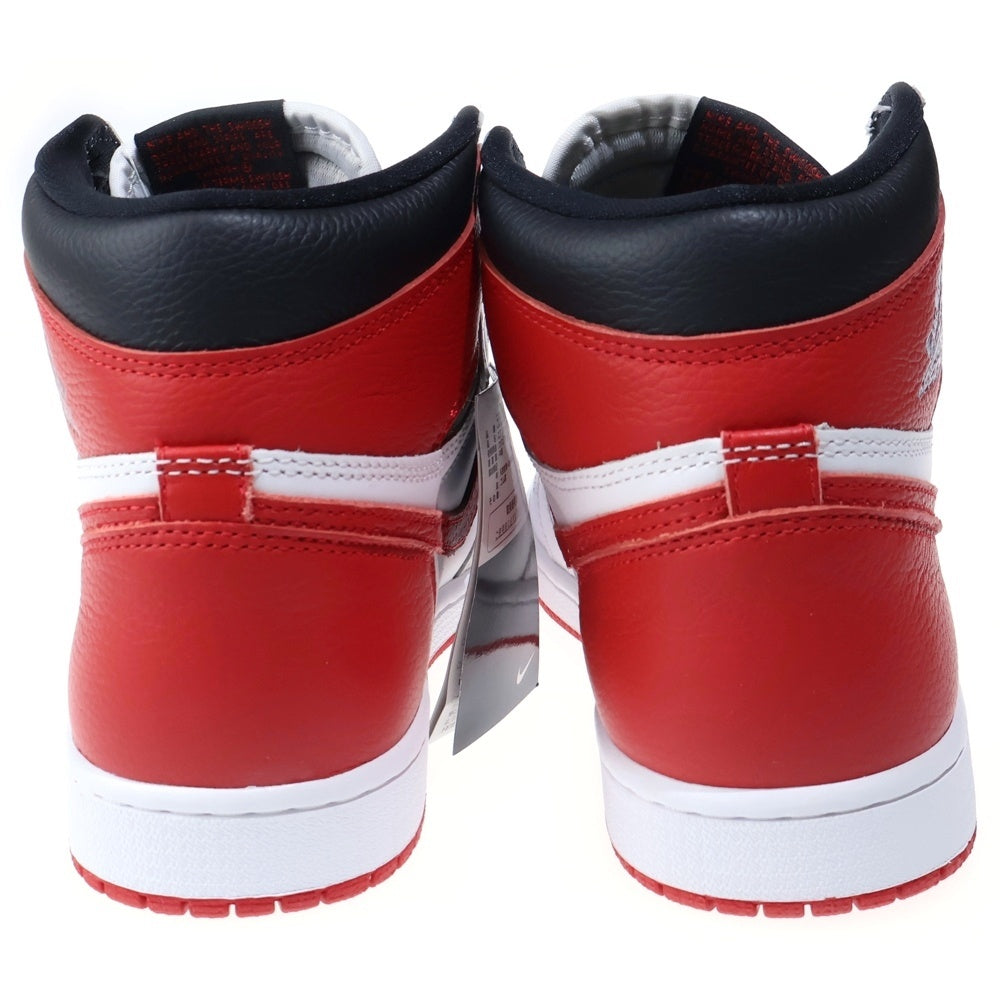 NIKE(ナイキ) AIR JORDAN 1 HIGH OG HERITAGE エアジョーダン 1 ヘリテージ ハイカットスニーカー ホワイト/レッド US9/27cm 555088-161