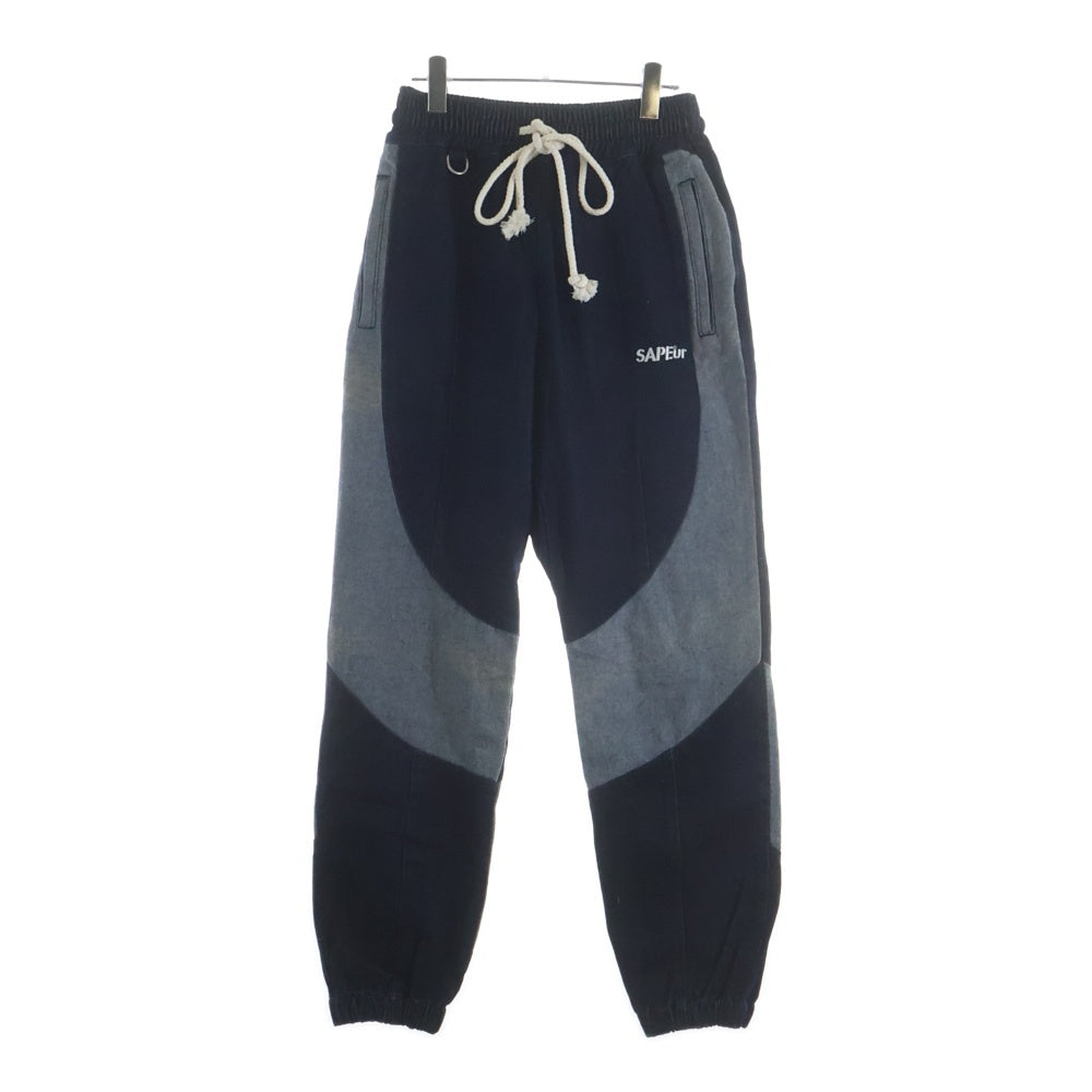 SAPEur(サプール) 21AW DENIM TRACK PANTS デニムトラックパンツ インディゴ