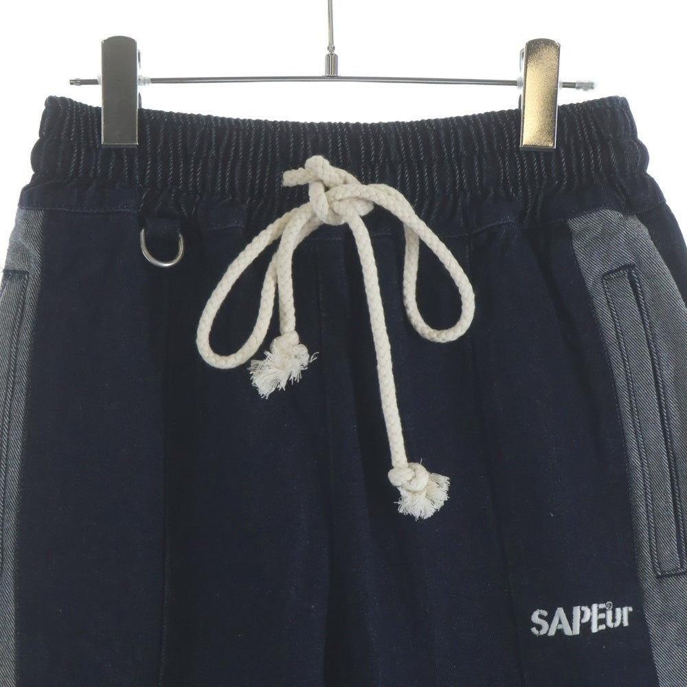 SAPEur(サプール) 21AW DENIM TRACK PANTS デニムトラックパンツ インディゴ