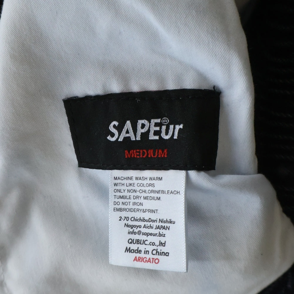 SAPEur(サプール) 21AW DENIM TRACK PANTS デニムトラックパンツ インディゴ