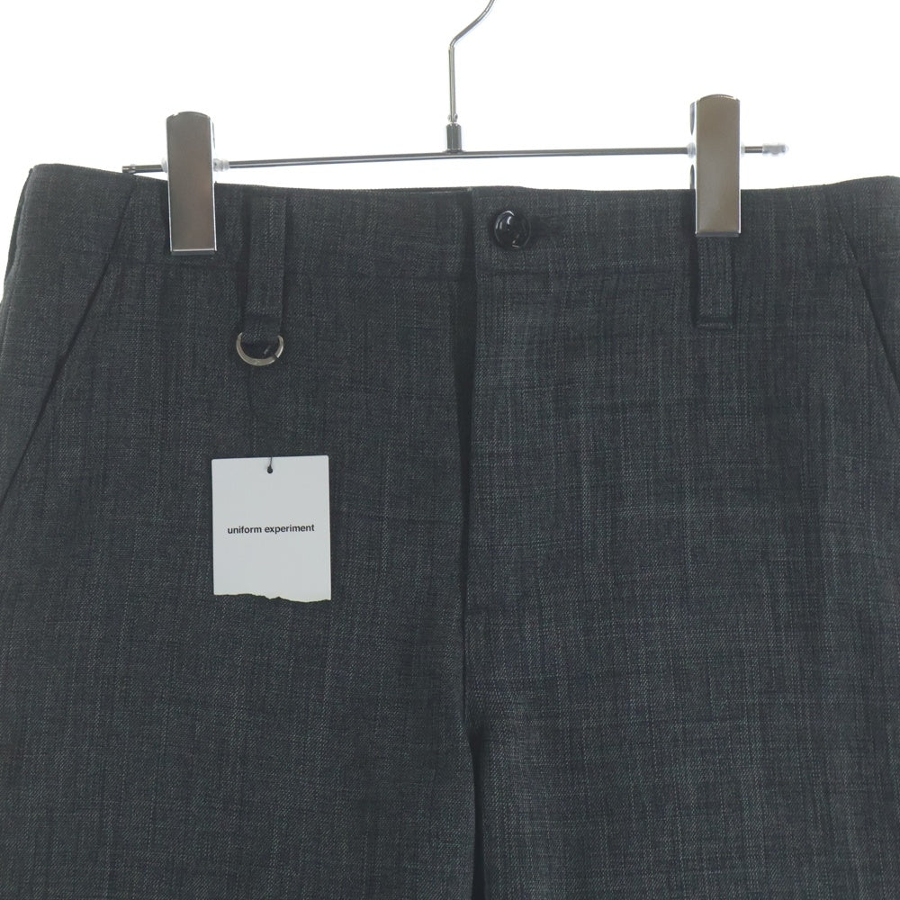 UNIFORM EXPERIMENT(ユニフォームエクスペリメント) 19AW SHARKSKIN SIDE POCKET TAPERED PANTS サイドポケット テーパードパンツ グレー UE-192023