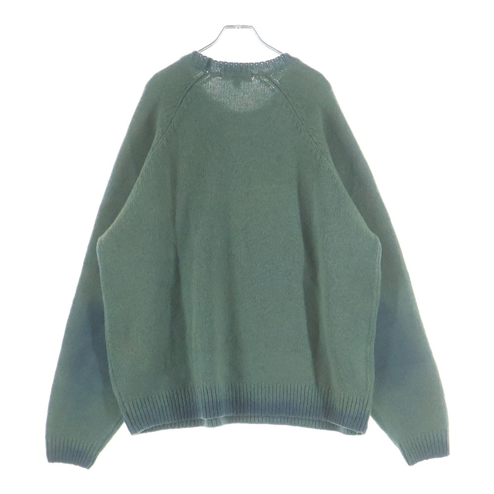 SUPREME(シュプリーム) 24AW Flocked Logo Sweater フロックド ロゴ ニットセーター グリーン
