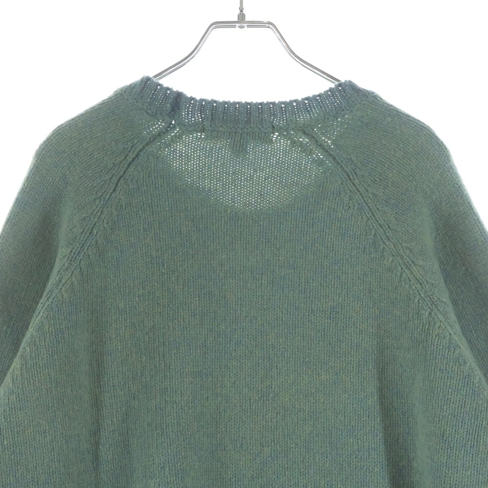 SUPREME(シュプリーム) 24AW Flocked Logo Sweater フロックド ロゴ ニットセーター グリーン