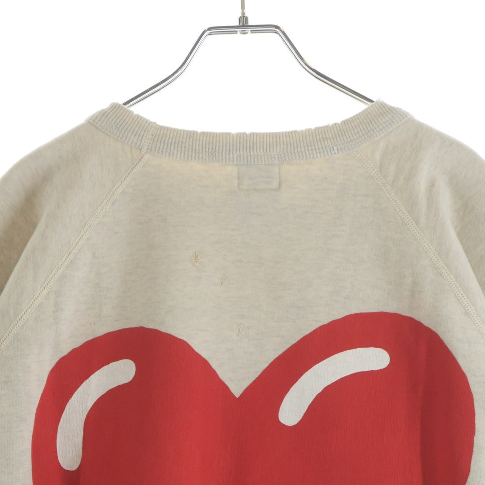 SAINT MICHAEL(セントマイケル) 21AW ×Emotionally Unavailable EU STM SS SWEAT エモーショナリーアンベイラブル 半袖スウェットTシャツ アイボリー EU-A21-0000-052
