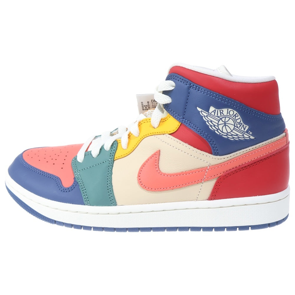 NIKE(ナイキ) WMNS AIR JORDAN 1 MID SE ウィメンズ エア ジョーダン 1 ミッド ミドルカットスニーカーシューズ マルチ US10.5/27.5cm DN3738-400 レディース