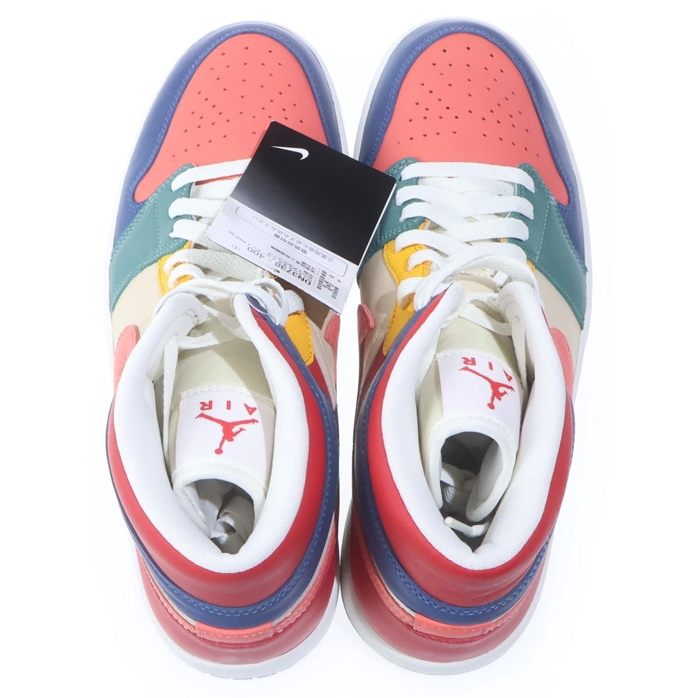 NIKE(ナイキ) WMNS AIR JORDAN 1 MID SE ウィメンズ エア ジョーダン 1 ミッド ミドルカットスニーカーシューズ マルチ US10.5/27.5cm DN3738-400 レディース