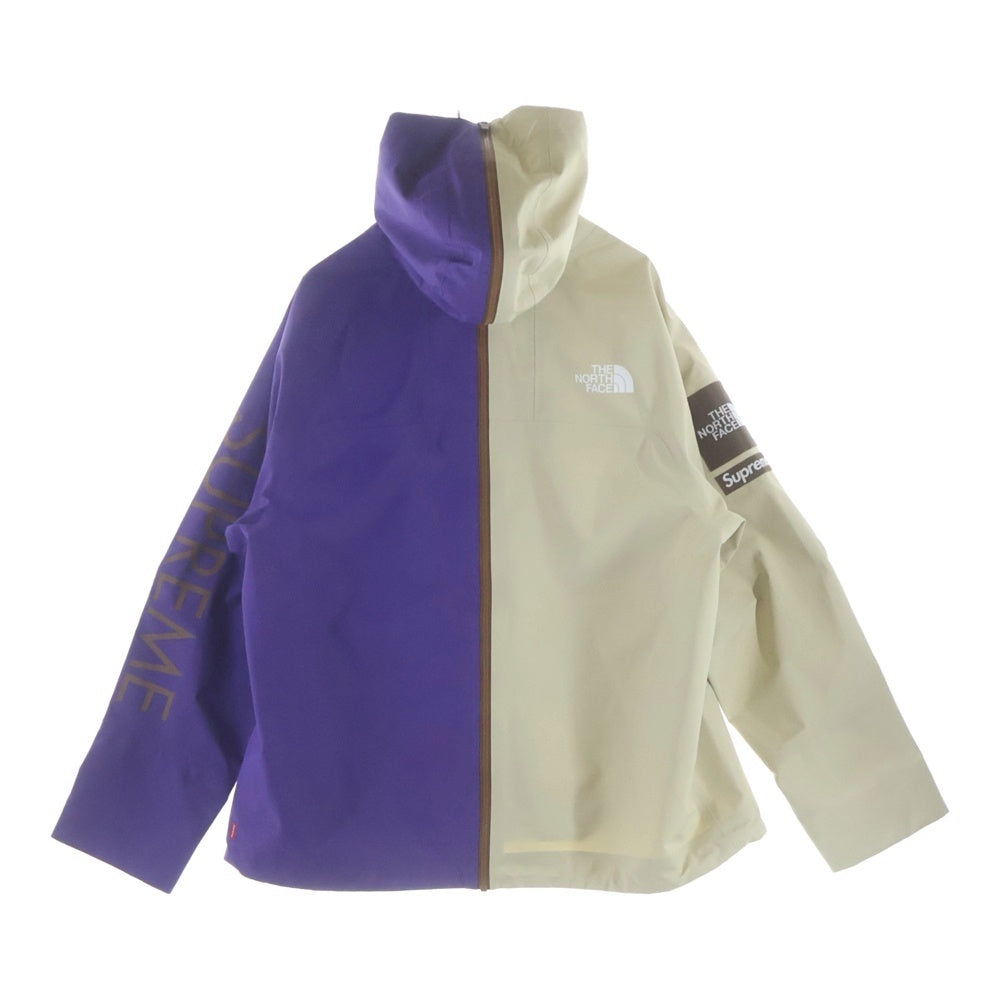 SUPREME(シュプリーム) 24SS ×THE NORTH FACE Split Taped Seam Shell Jacket ザノースフェイス スプリットシーム シェルジャケット ベージュ/パープル NP02401I