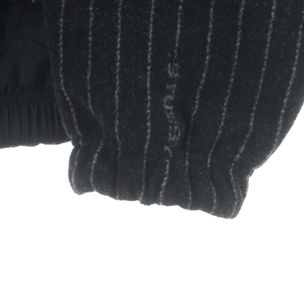 NIKE(ナイキ) ×STUSSY ステューシー NRG STRIPED WOOL JACKET BLACK DR4023-010 ストライプ ウール ジャケット ブラック