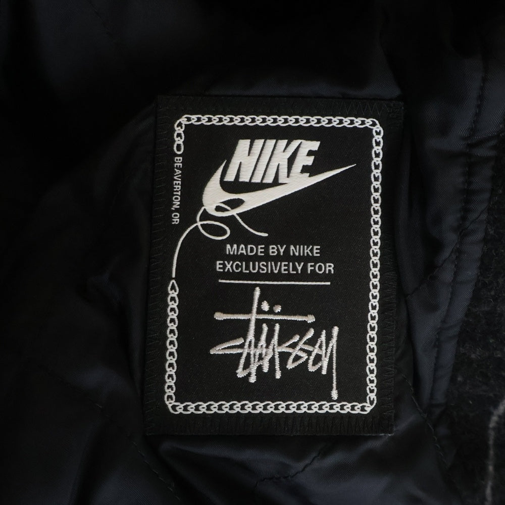 NIKE(ナイキ) ×STUSSY ステューシー NRG STRIPED WOOL JACKET BLACK DR4023-010 ストライプ ウール ジャケット ブラック