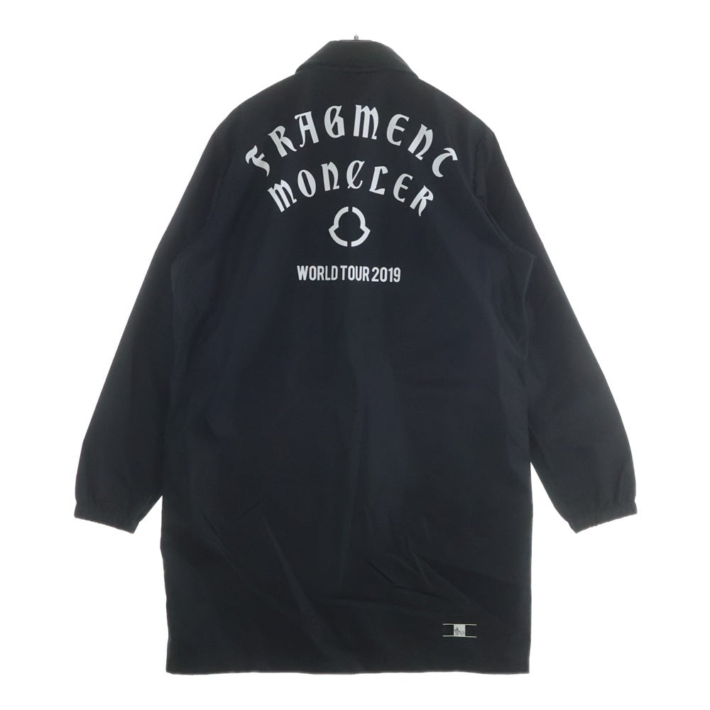 MONCLER GENIUS(モンクレール ジーニアス) 19SS ×FRAGMENT DOWNBEAT E109U4200050 53558 フラグメント バックロゴナイロンベンチコート ジャケット ブラック