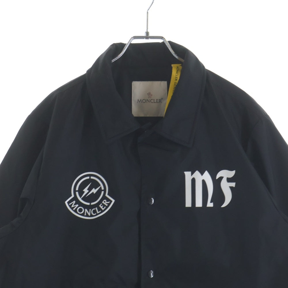 MONCLER GENIUS(モンクレール ジーニアス) 19SS ×FRAGMENT DOWNBEAT E109U4200050 53558 フラグメント バックロゴナイロンベンチコート ジャケット ブラック