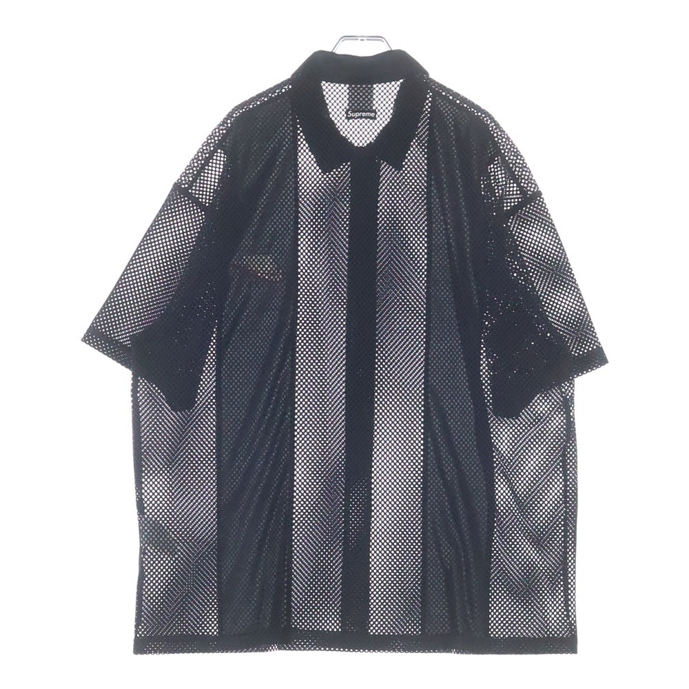 SUPREME(シュプリーム) 24SS ×NIKE Mesh S/S Shirt メッシュ 半袖 シャツ ブラック FQ0346-010