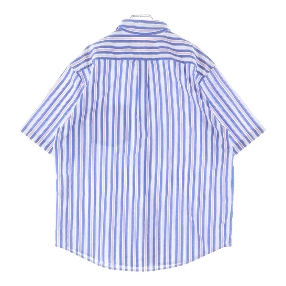 SUPREME(シュプリーム) Loose Fit Multi Stripe S/S Shirt ストライプ 半袖シャツ ブルー