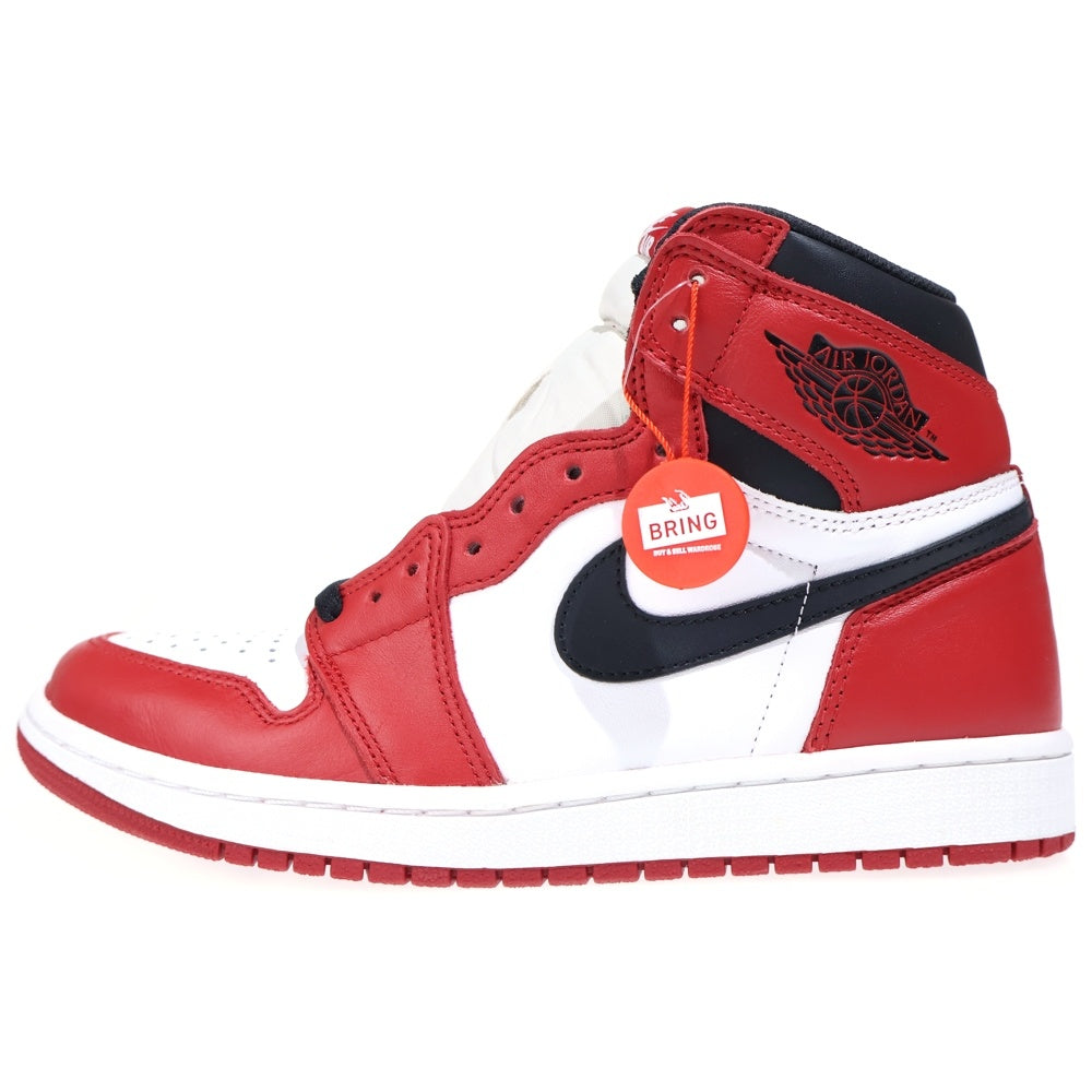 NIKE(ナイキ) 【観賞用 2015年製】AIR JORDAN 1 RETRO HIGH CHICAGO エアジョーダン1 ハイ シカゴ ハイカットスニーカー レッド/ホワイト US9/27cm 555088-101