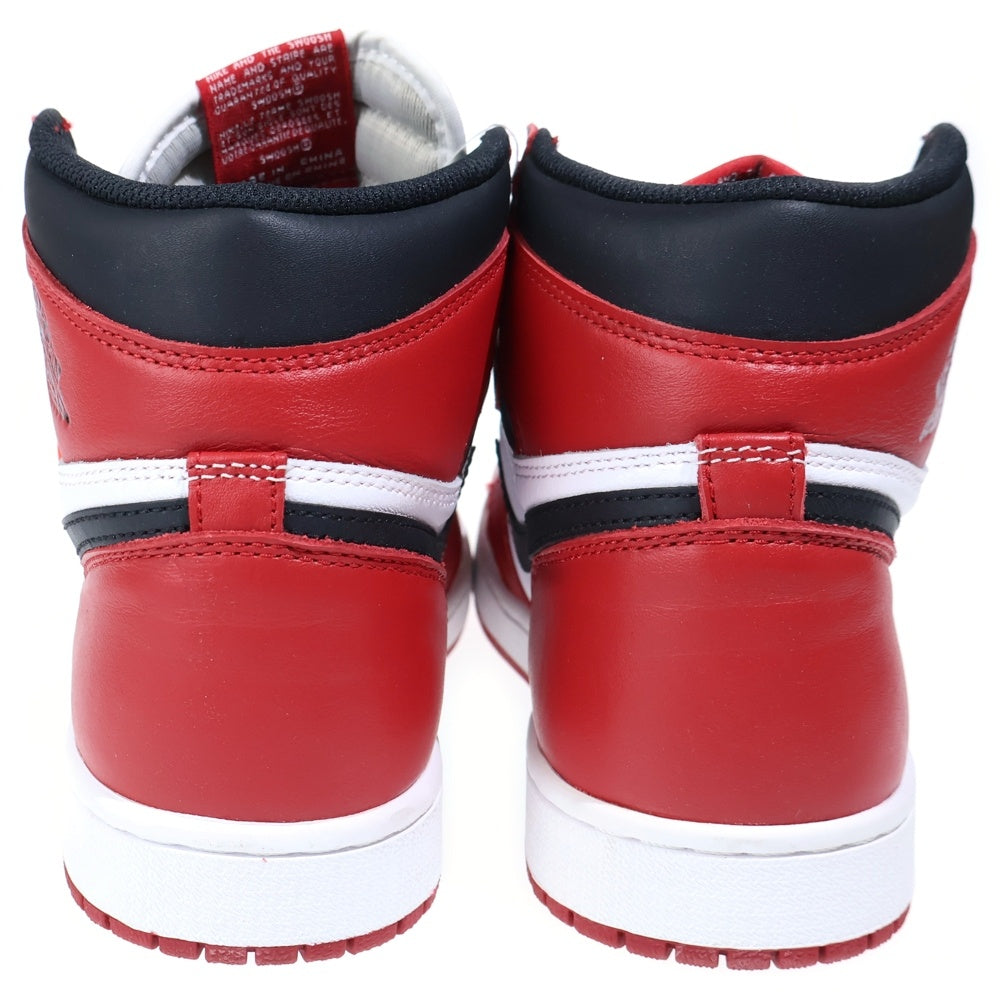 NIKE(ナイキ) 【観賞用 2015年製】AIR JORDAN 1 RETRO HIGH CHICAGO エアジョーダン1 ハイ シカゴ ハイカットスニーカー レッド/ホワイト US9/27cm 555088-101