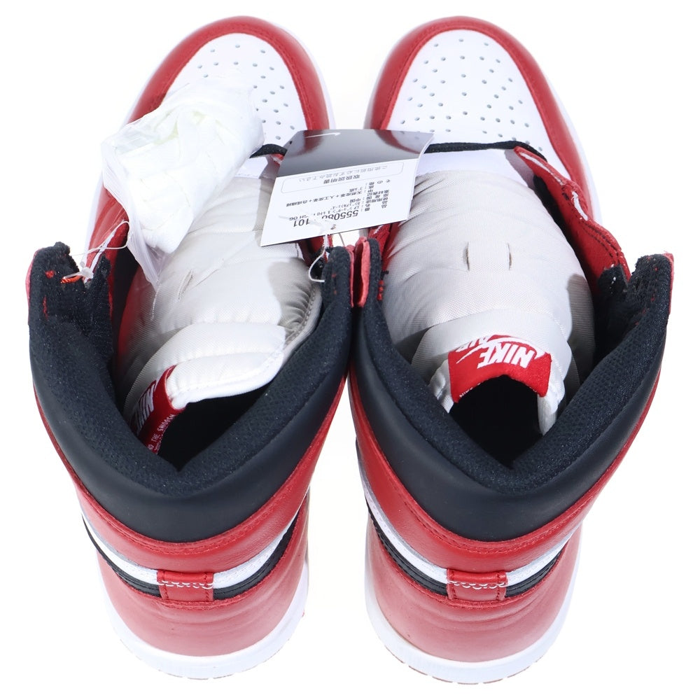 NIKE(ナイキ) 【観賞用 2015年製】AIR JORDAN 1 RETRO HIGH CHICAGO エアジョーダン1 ハイ シカゴ ハイカットスニーカー レッド/ホワイト US9/27cm 555088-101