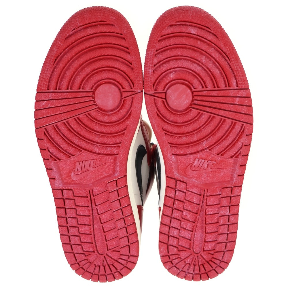 NIKE(ナイキ) AIR JORDAN 1 LOST & FOUND CHICAGO エアジョーダン1 ロスト ファウンド シカゴ ハイカットスニーカー ホワイト/レッド/ブラック US9.5/27.5cm DZ5485-612