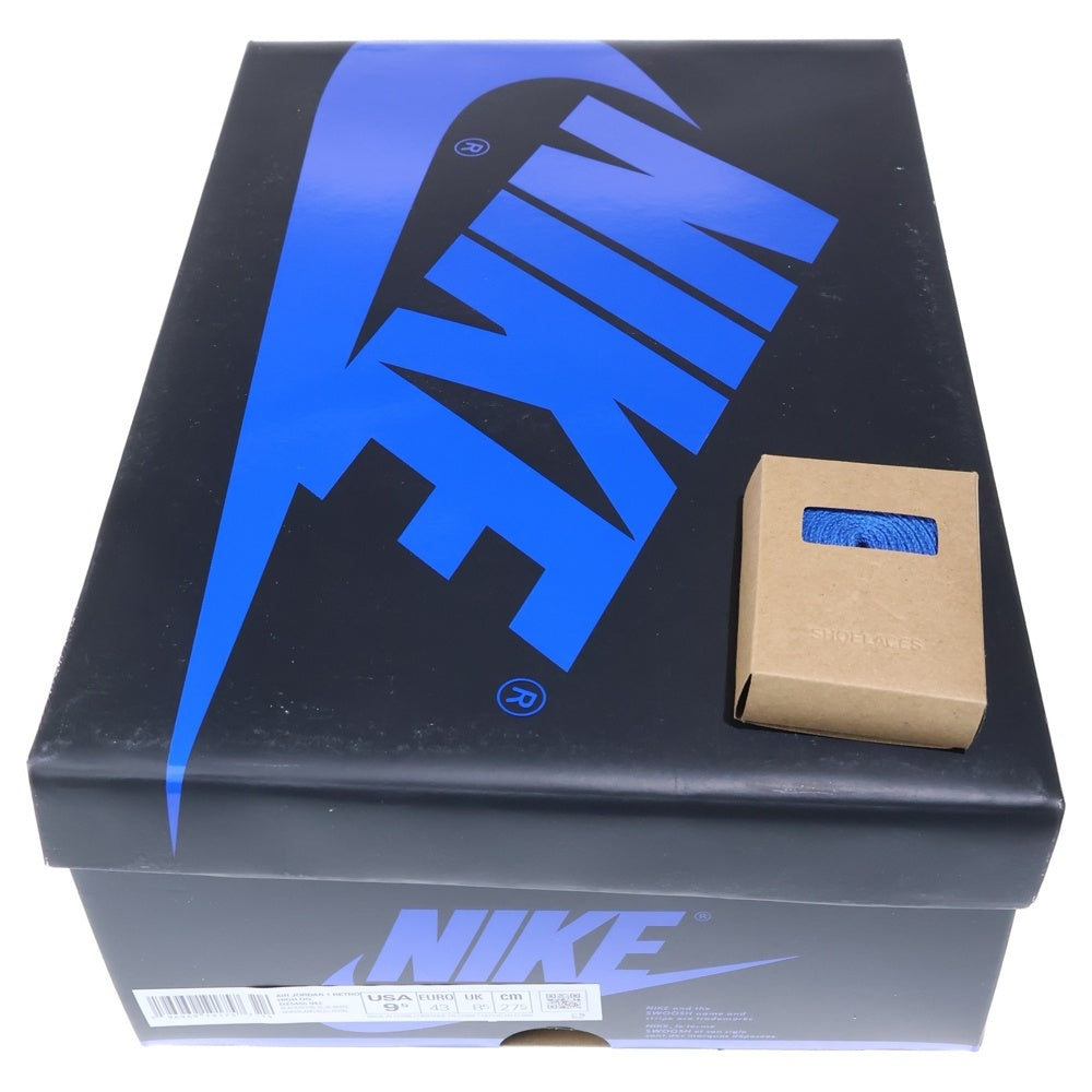 NIKE(ナイキ) AIR JORDAN 1 RETRO HIGH OG ROYAL REIMAGINED エアジョーダン1スエードロイヤル ハイカットスニーカー ブルー/ブラック US9.5/27.5cm DZ5485-042