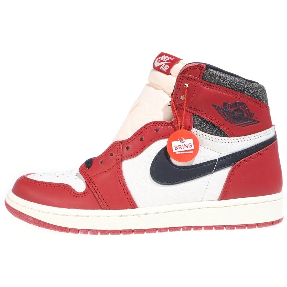 NIKE(ナイキ) AIR JORDAN 1 LOST & FOUND CHICAGO エアジョーダン1 ロスト ファウンド シカゴ ハイカットスニーカー ホワイト/レッド/ブラック US9/27cm DZ5485-612