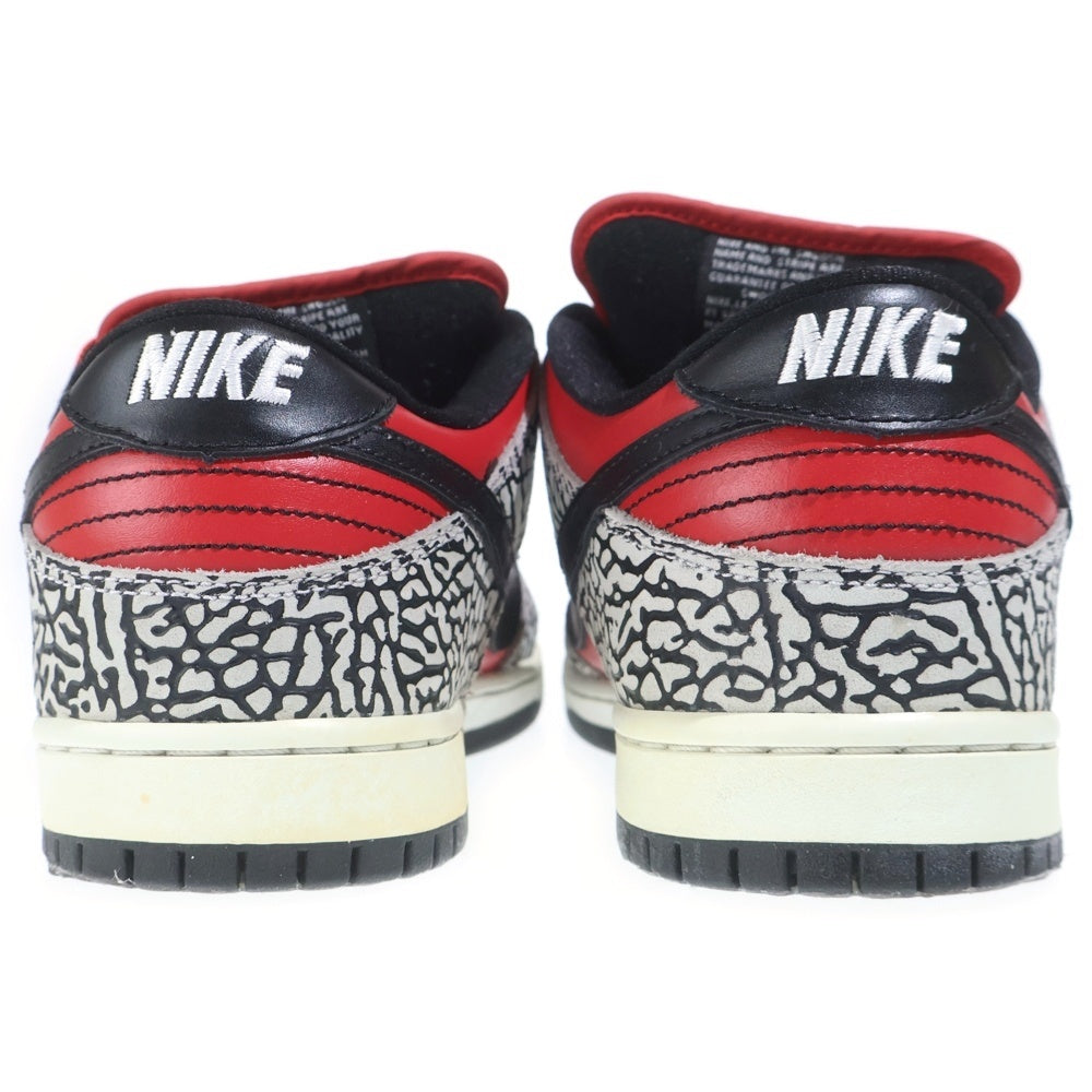 NIKE SB(ナイキエスビー) 【観賞用 2012年製】12SS ×DUNK LOW PREMIUM シュプリーム ダンクロー セメント ローカットスニーカー レッド US8.5/26.5cm 313170-600
