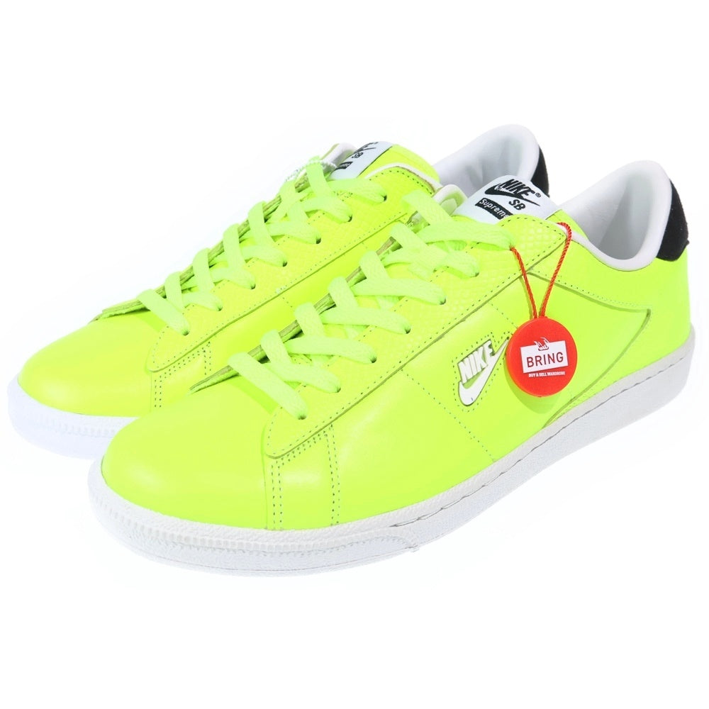 NIKE SB(ナイキエスビー) 【観賞用2012年製】13SS ×SUPREME TENNIS CLASSIC シュプリーム テニスクラシック ローカットスニーカーシューズ イエロー US9/27cm 556045-710