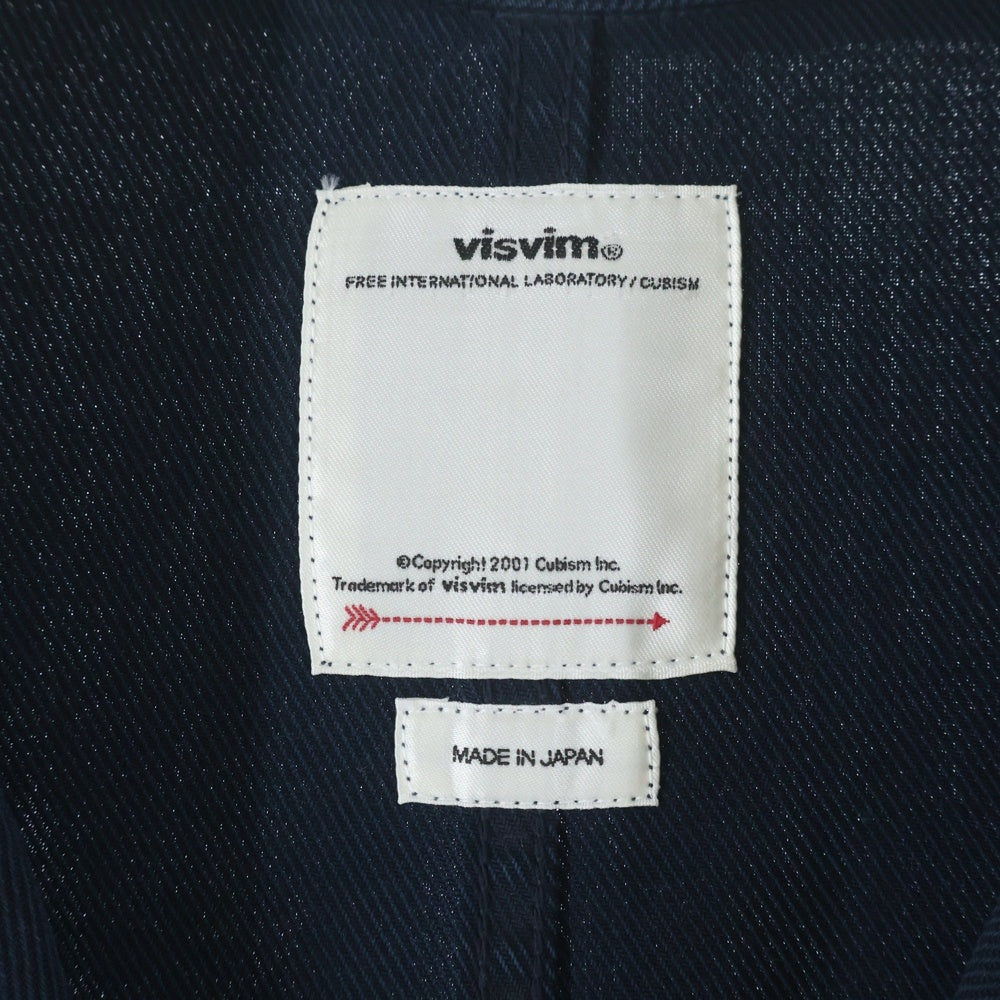 VISVIM(ヴィスヴィム) 18AW PEERLESS SHOP COAT 0118205013014 ピュアレス ショップ コート ジャケット ネイビー