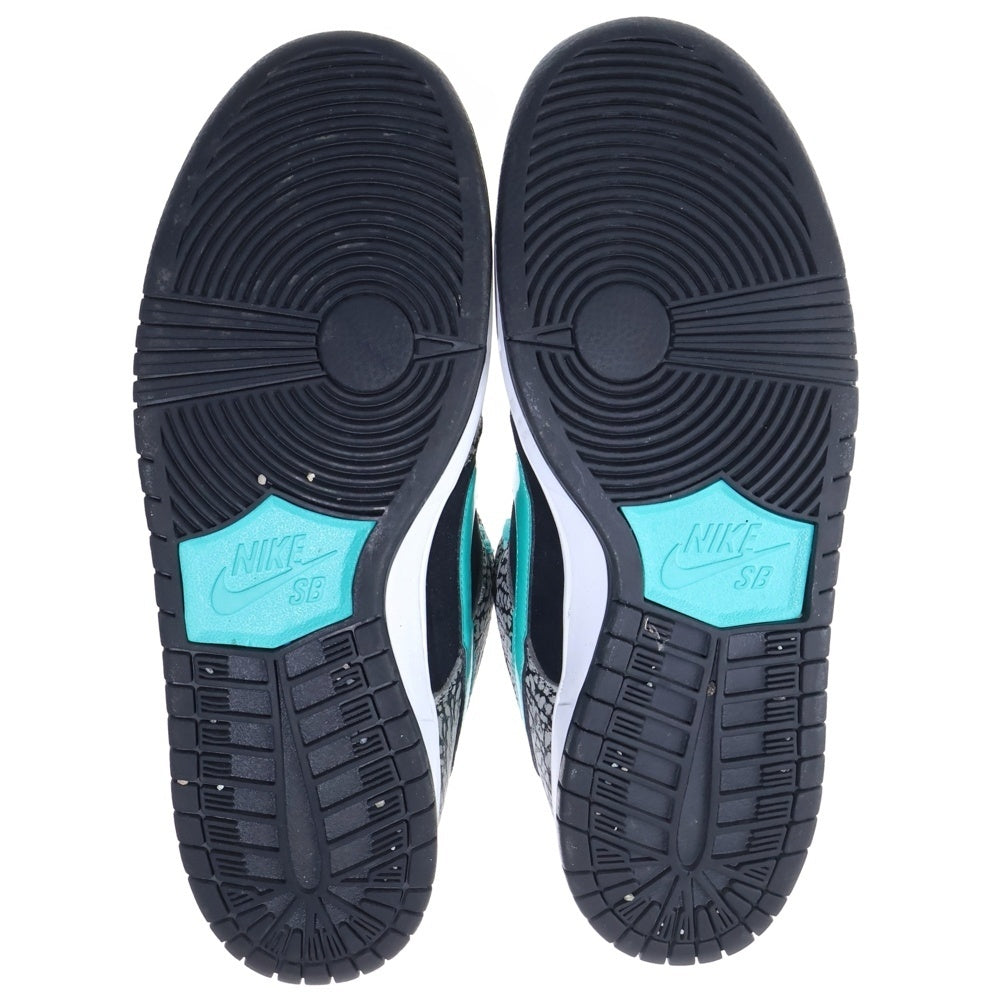NIKE SB(ナイキエスビー) DUNK LOW PRO SB ATMOS ELEPHANT ダンク ロー プロ エスビー アトモス ローカット スニーカー ブラック/グレー US9/27cm BQ6817-009