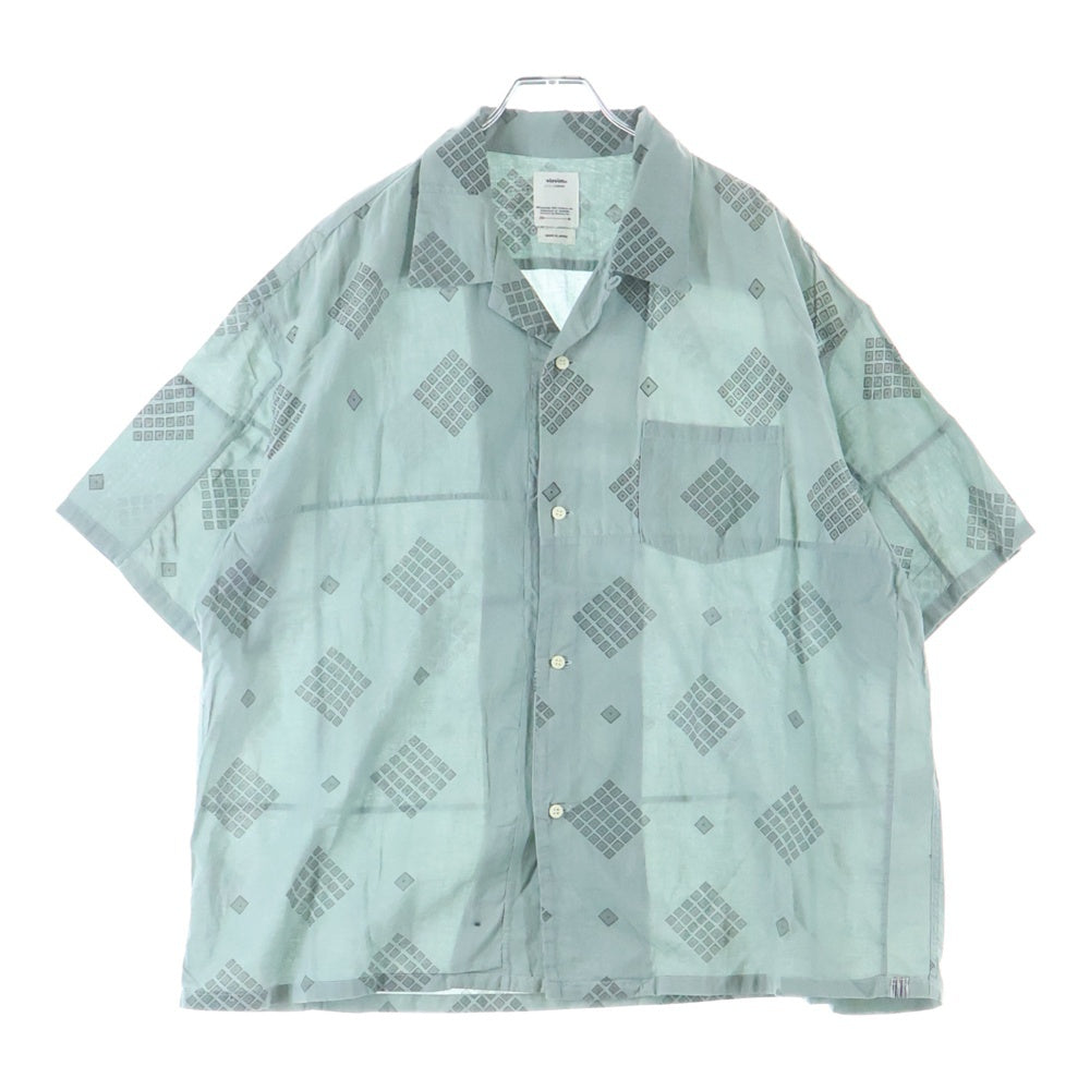 VISVIM(ヴィスヴィム) WALLIS SHIRT S/S シャツ 半袖シャツ グリーン 0121105011011