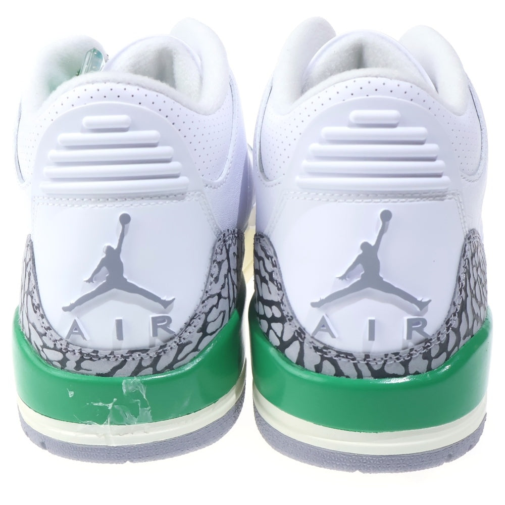 NIKE(ナイキ) WMNS AIR JORDAN 3 RETRO LUCKY GREEN ウィメンズ エアジョーダン 3 レトロ ラッキー グリーン ハイカットスニーカー ホワイト/グリーン US11/28cm CK9246-136 レディース