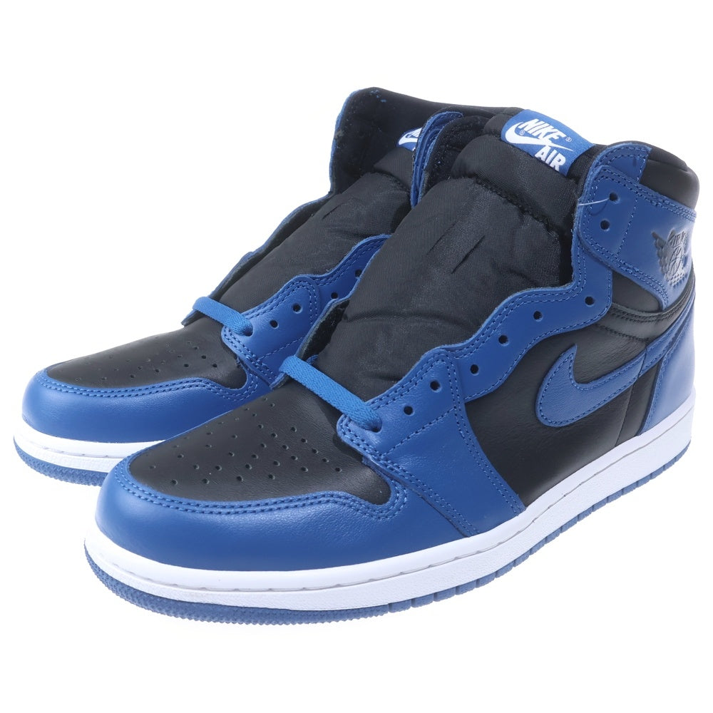 NIKE(ナイキ) AIR JORDAN 1 RETRO HIGH OG DARK MARINA BLUE エアジョーダン1 レトロ ダークマリーナブルー ハイカットスニーカー ブラック/ブルー US9.5/27.5cm 555088-404