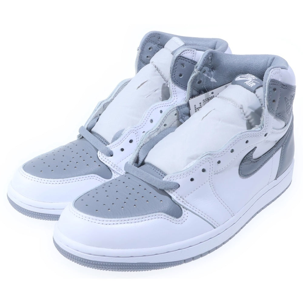 NIKE(ナイキ) AIR JORDAN 1 RETRO HIGH OG Stealth エアジョーダン1 ステルス ハイカットスニーカー グレー/ホワイト US9.5/27.5cm 555088-037