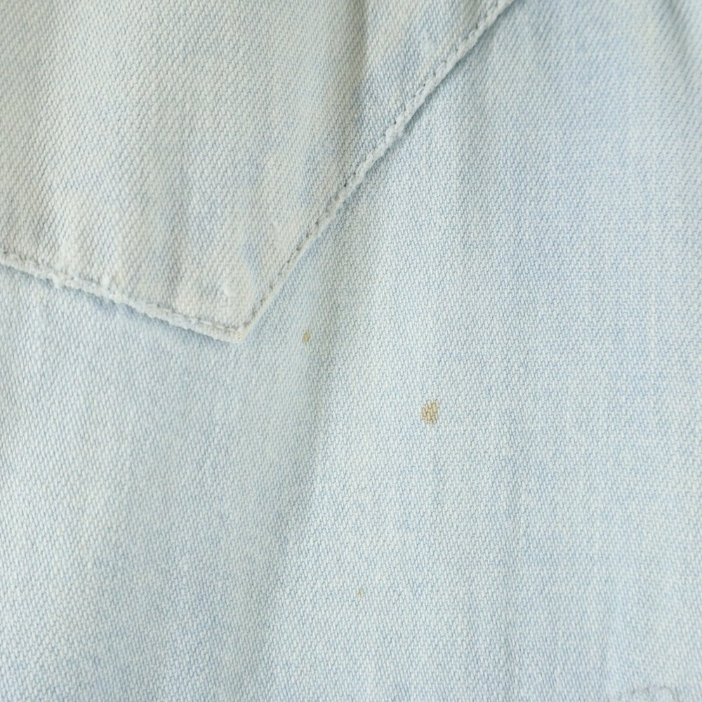 VISVIM(ヴィスヴィム) ダメージ加工 デニムウエスタンシャツ 長袖 インディゴ