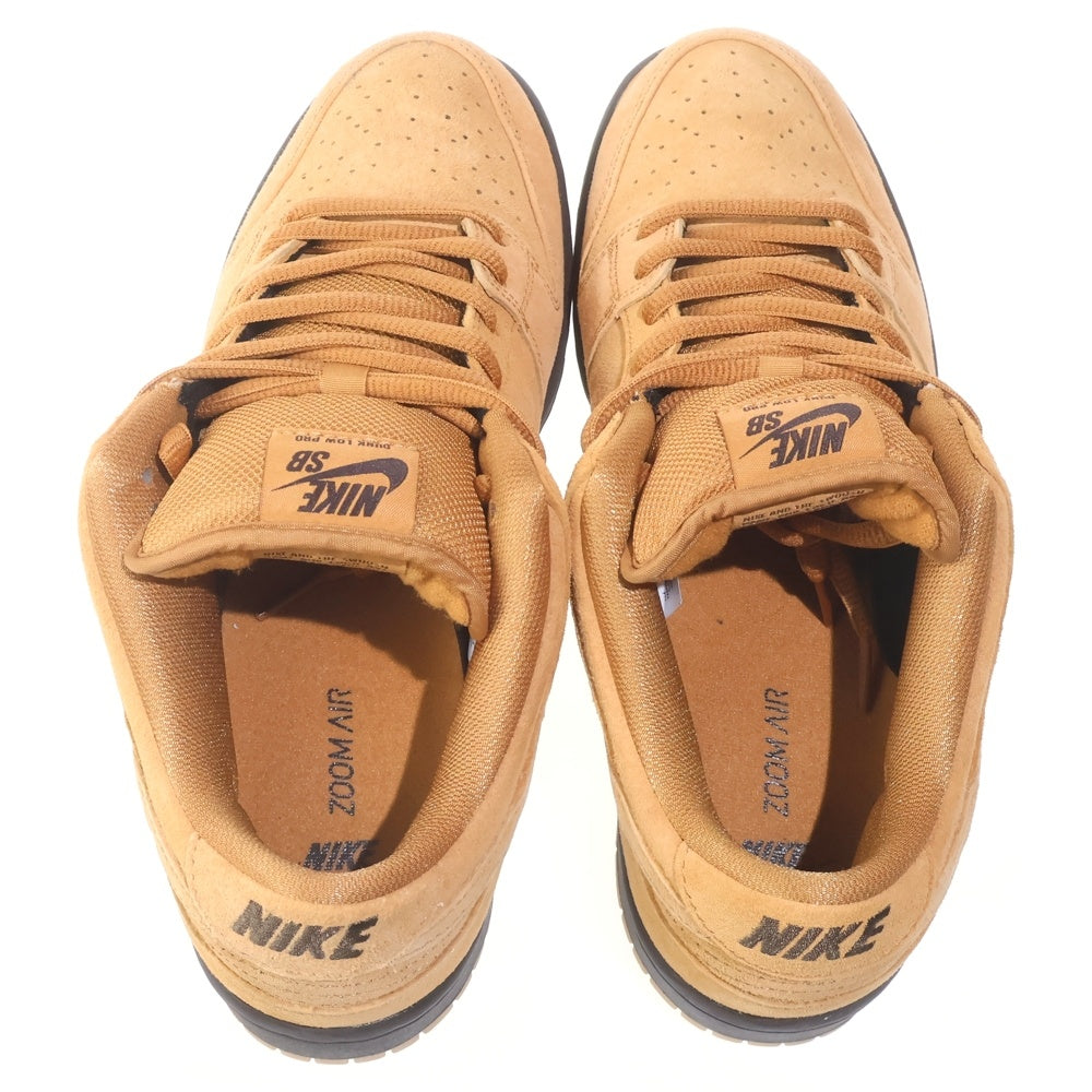NIKE SB(ナイキエスビー) DUNK LOW PRO WHEAT MOCHA ダンク ロー プロ ウィート モカ レースアップ ローカットスニーカー ブラウン US9/27cm BQ6817-204