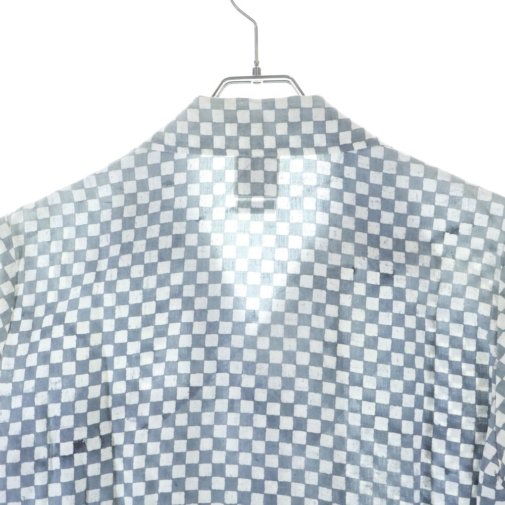 VISVIM(ヴィスヴィム) DUKE SHIRT S/S CHECKERBOARD チェッカーボード 半袖シャツ グレー 0116105011024
