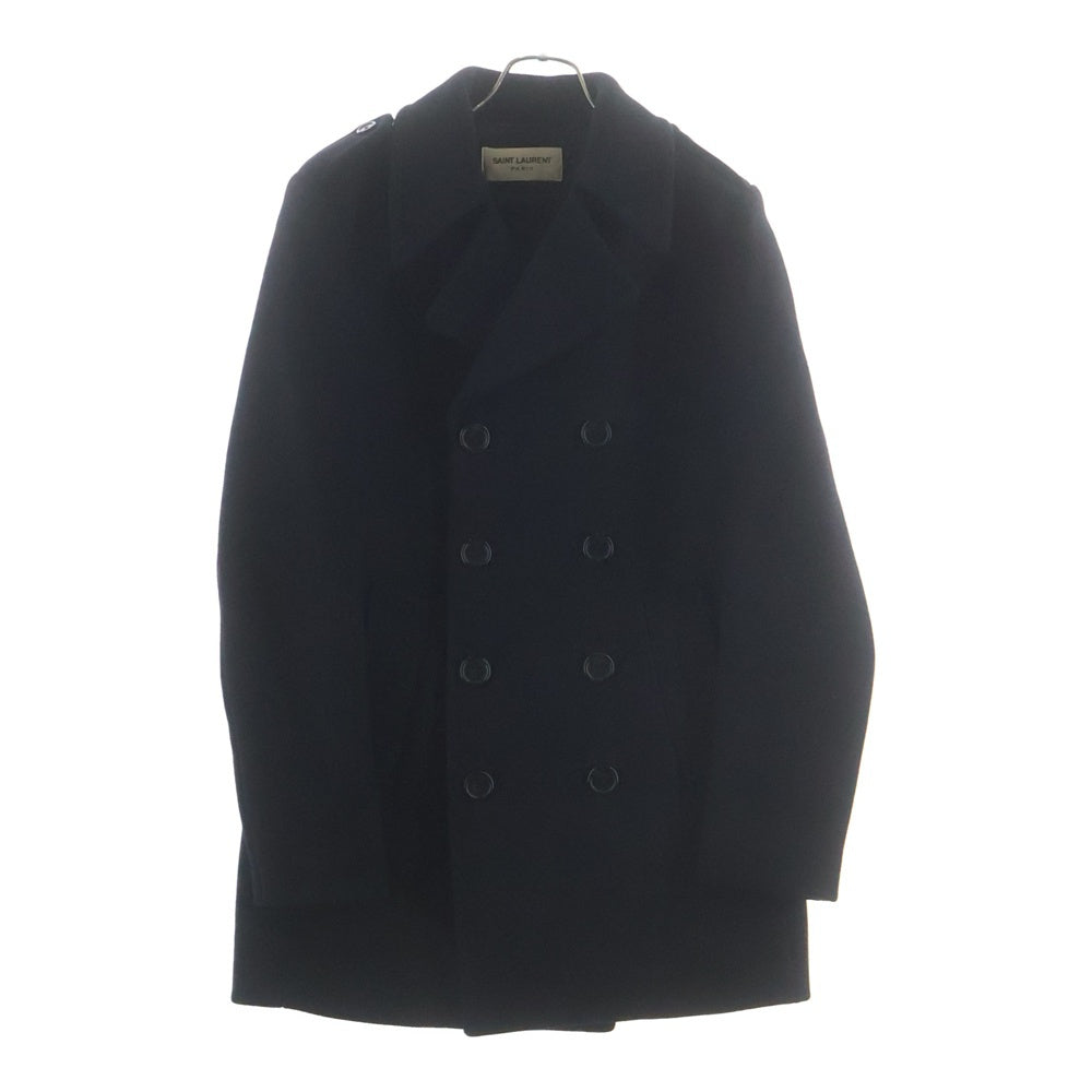 SAINT LAURENT PARIS(サンローランパリ) 16AW メルトン ピーコート ネイビー 437605 Y112W